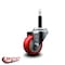 Service Caster 3'' Red Poly Wheel Swivel 3/4'' Expanding Stem Caster SCC-EX20S314-PPUB-RED-34 - alternate 3